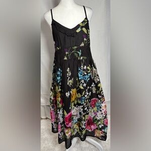 Pretty Pink S Floral Sleeveless Cotton Sundress